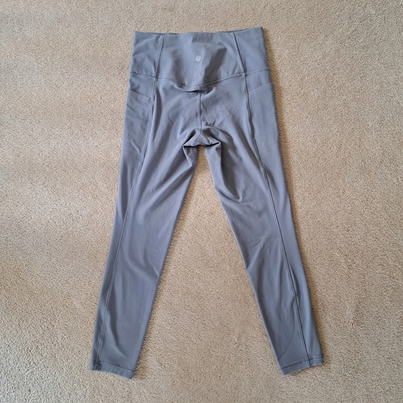 Athleta Salutation Stash 7/8 Leggings Stash Pocket Grey Womens Size Small Active - Picture 6 of 11